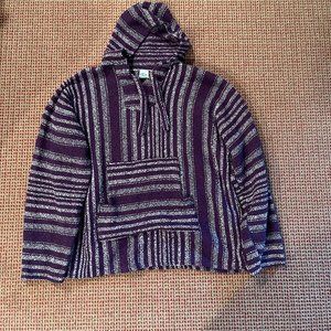 Purple and White Baja Sweatshirt